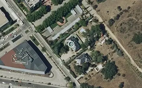 Vista aérea de la ubicación de Residencia Juan XIII