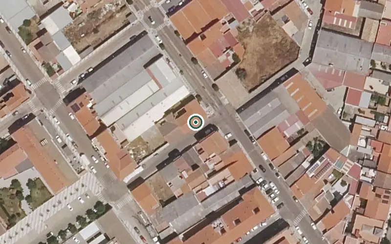 Vista aérea de la ubicación de Residencia de Mayores la Serena