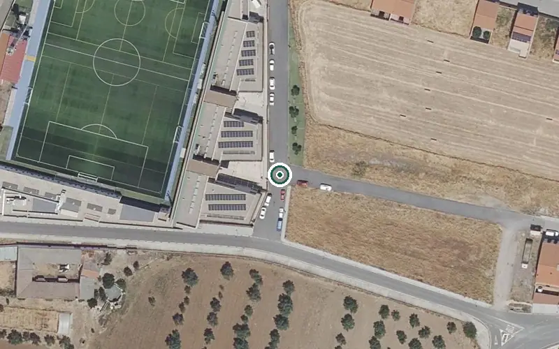 Vista aérea de la ubicación de Centro de Día para Mayores Infanta Leonor