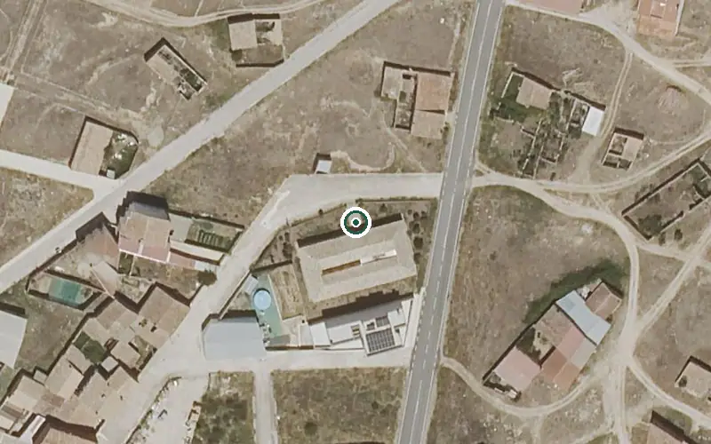 Vista aérea de la ubicación de Vivienda de Mayores de Talayuelas