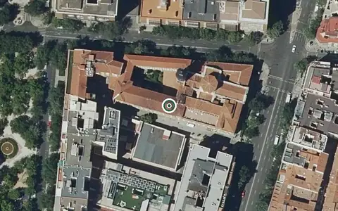 Vista aérea de la ubicación de Residencia Sacerdotal San Pedro