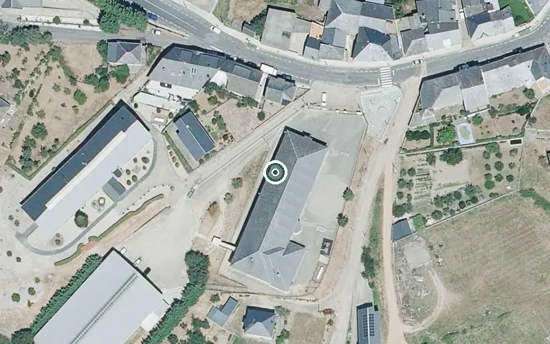 Vista aérea de la ubicación de Residencia O Bolo