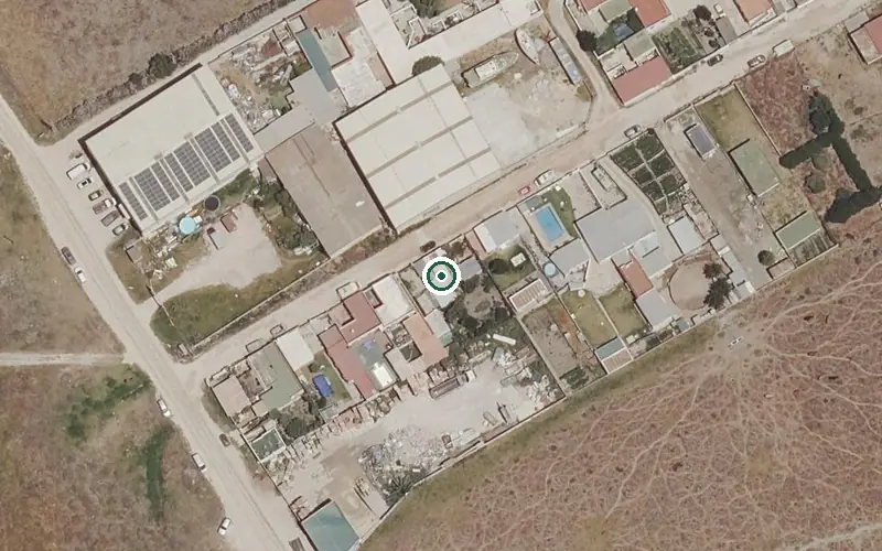 Vista aérea de la ubicación de Centro Residencial para Personas Mayores Seniors Tarifa