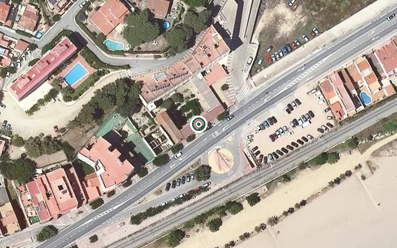 Vista aérea de la ubicación de Centre de dia Guillem Mas