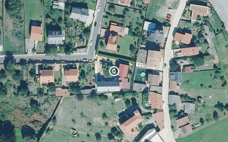 Vista aérea de la ubicación de Residencia para Persoas Maiores Raiola O Burgo