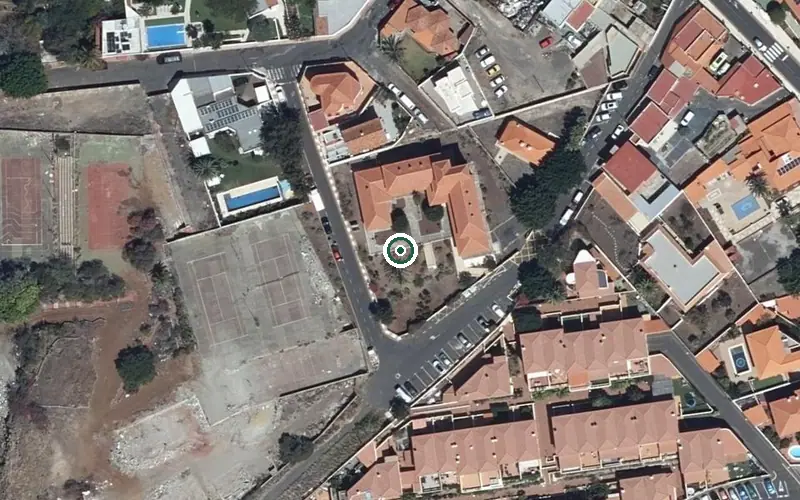 Vista aérea de la ubicación de Residencia Mayores Femac