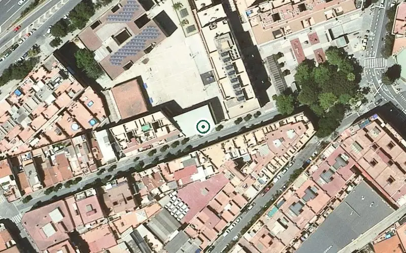Vista aérea de la ubicación de Centre Residencial Lantus Olimpo