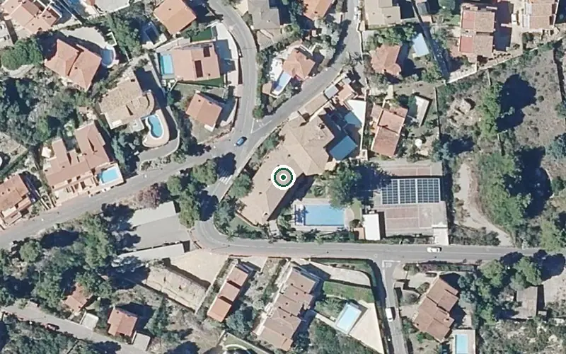 Vista aérea de la ubicación de Residencia para Personas Mayores Dependientes Benedicto XIII