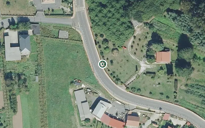 Vista aérea de la ubicación de Apartamentos Tutelados Santa Olalla