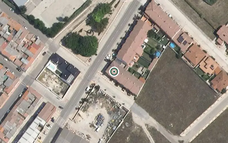 Vista aérea de la ubicación de Residencia Personas Mayores Sta. Mª de los Martires