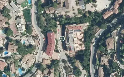 Vista aérea de la ubicación de Centro Residencial Ballesol Cerrado de Calderon