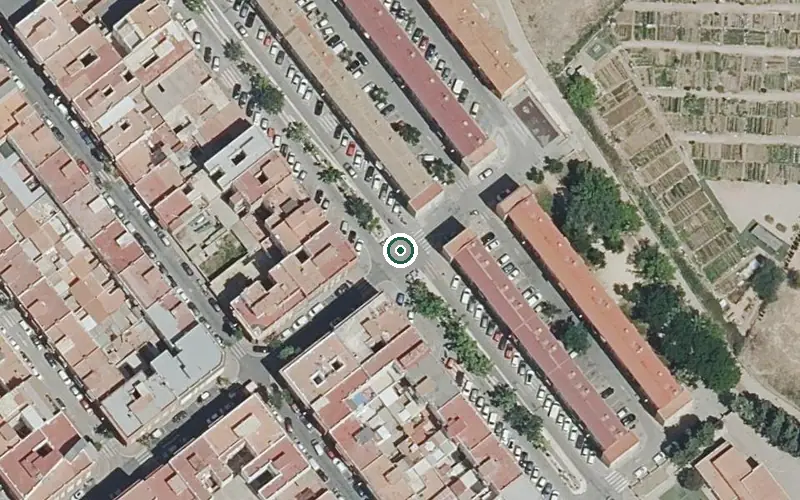 Vista aérea de la ubicación de Residencia P.m.d. S.francisco y S.vicente Manises