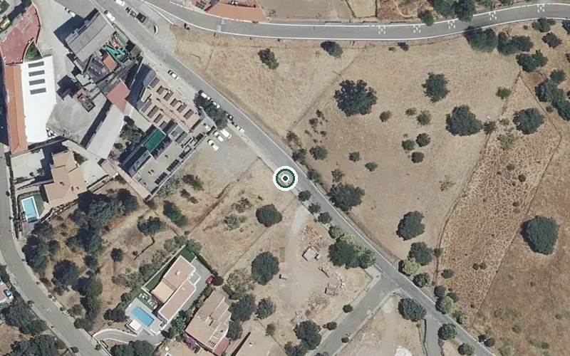 Vista aérea de la ubicación de Residencia Municipal de Personas Mayores