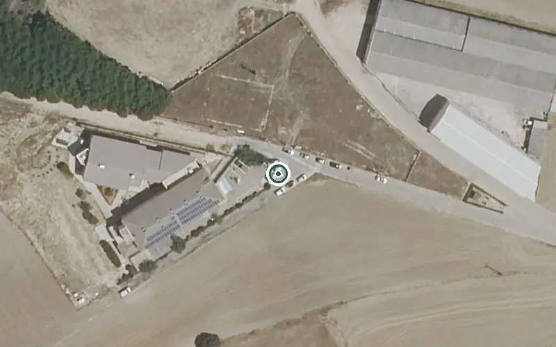 Vista aérea de la ubicación de Residencia de Mayores Servitres
