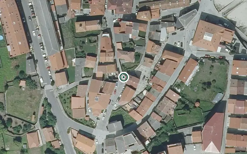 Vista aérea de la ubicación de Fogar Residencial Nª Sra. Do Carme