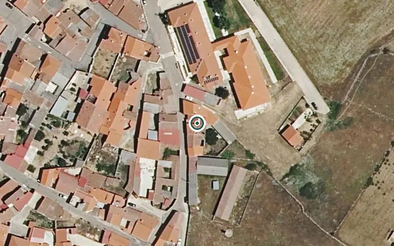 Vista aérea de la ubicación de Residencia Municipal de Personas Mayores San Sebastián