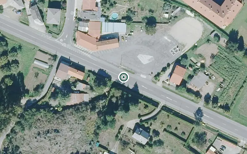 Vista aérea de la ubicación de Residencia Santa María de Ois