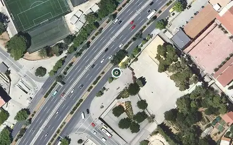 Vista aérea de la ubicación de Centre de dia Llar Sant Jordi
