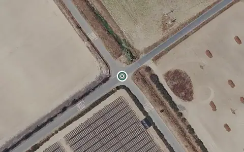 Vista aérea de la ubicación de Centro Residencial para Mayores el Pinar de la Fuente