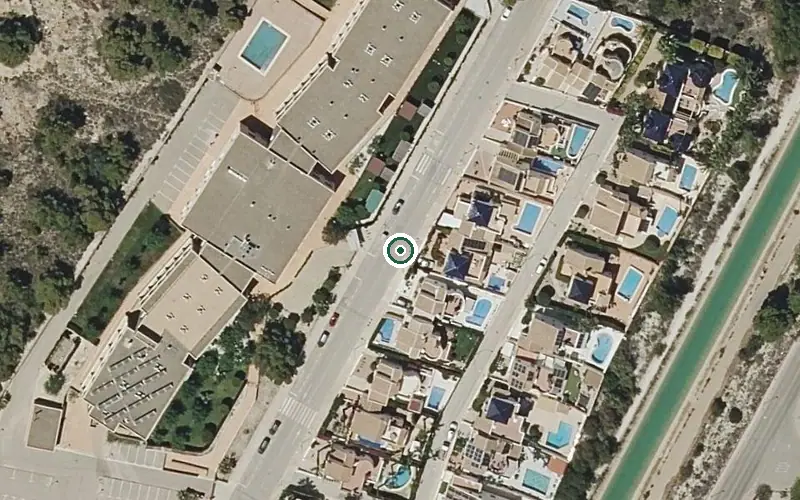 Vista aérea de la ubicación de Residencia para Personas Mayores Dependientes Savia Orihuela