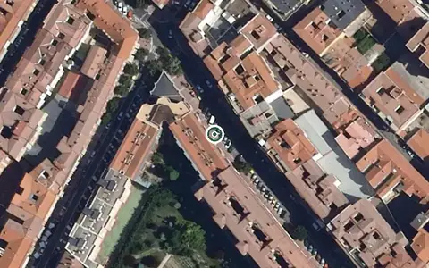 Vista aérea de la ubicación de Residencia del Sagrado Corazón las Angelicas