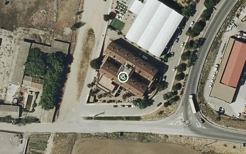 Vista aérea de la ubicación de Residencia Domusvi Magán (Torrejón de La Calzada)