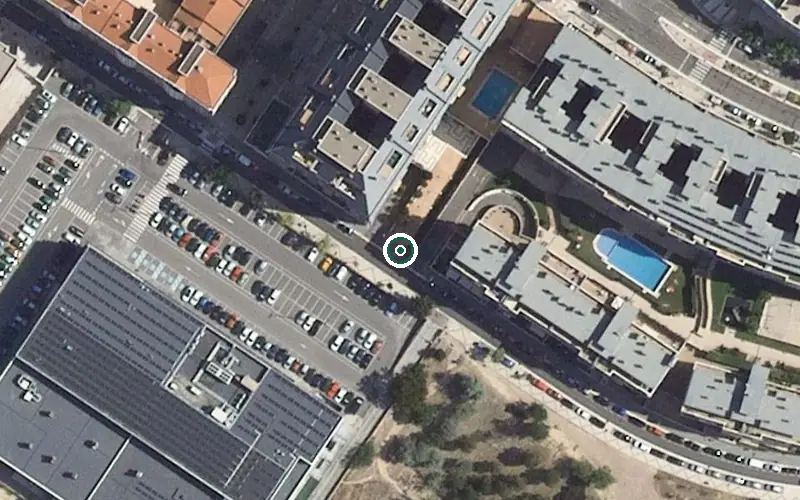 Vista aérea de la ubicación de Residencia de Personas Mayores (Parquesol)