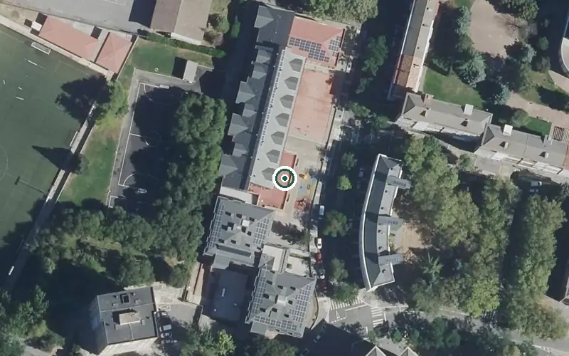 Vista aérea de la ubicación de Residencia Nuestra Señora de las Mercedes Egoitza