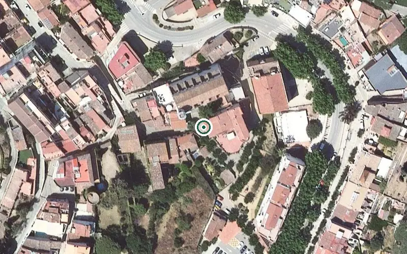 Vista aérea de la ubicación de Centre de dia de la Residència Bellavista