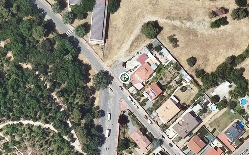Vista aérea de la ubicación de Residència-llar Roser