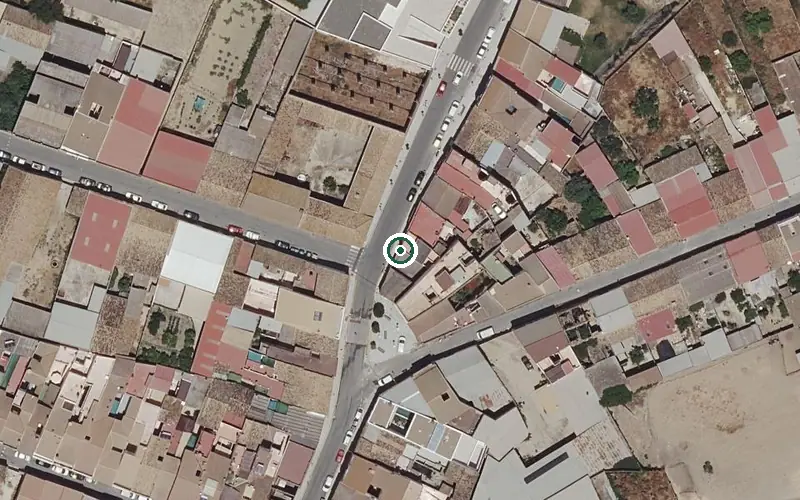 Vista aérea de la ubicación de Centro de Día para Mayores de Bonares