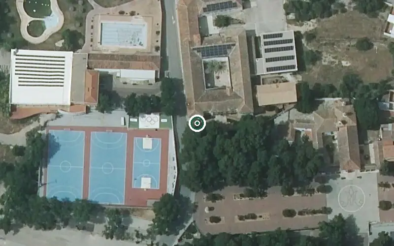 Vista aérea de la ubicación de Residencia de Mayores Nuestra Señora de la Caridad