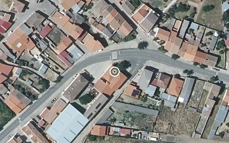 Vista aérea de la ubicación de Vivienda Municipal de Mayores