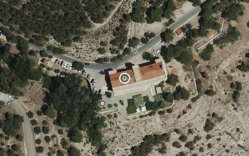 Vista aérea de la ubicación de Residencia P.m.d. Mariola