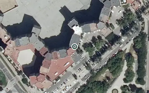 Vista aérea de la ubicación de Residencia las Rosas