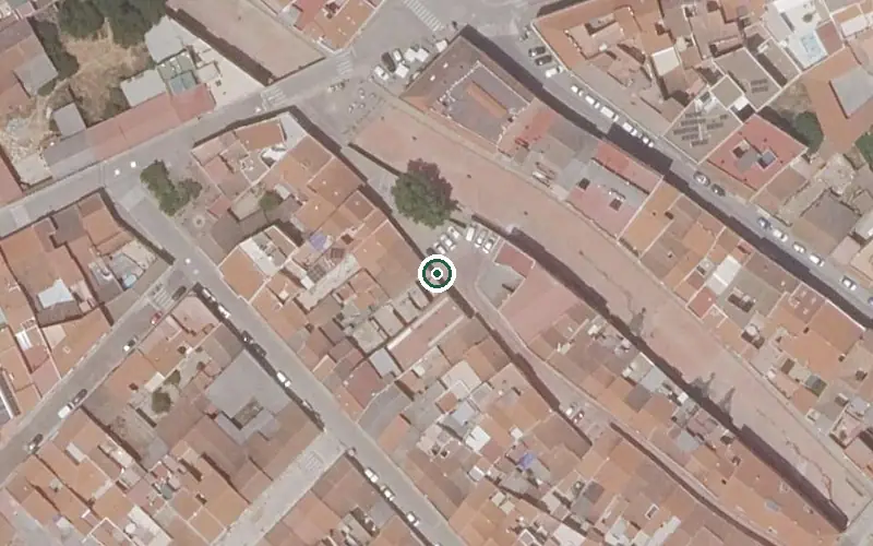 Vista aérea de la ubicación de Hogar Residencia Ntra. Sra. de los Ángeles
