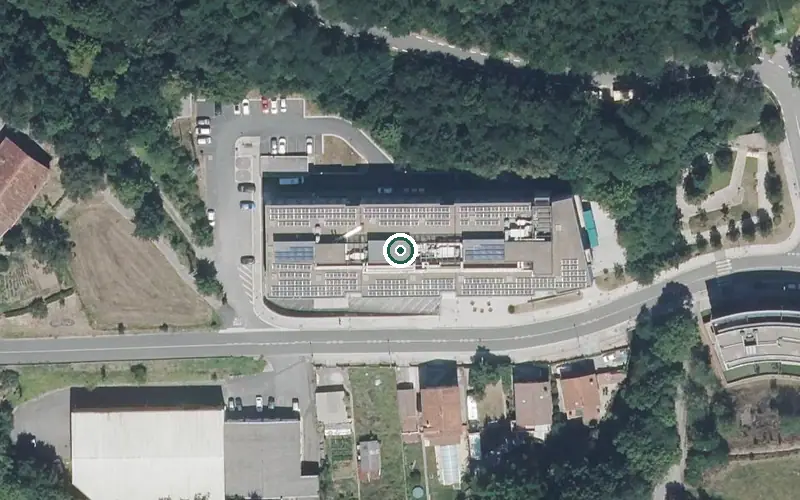 Vista aérea de la ubicación de GSR Debagoiena Egoitza