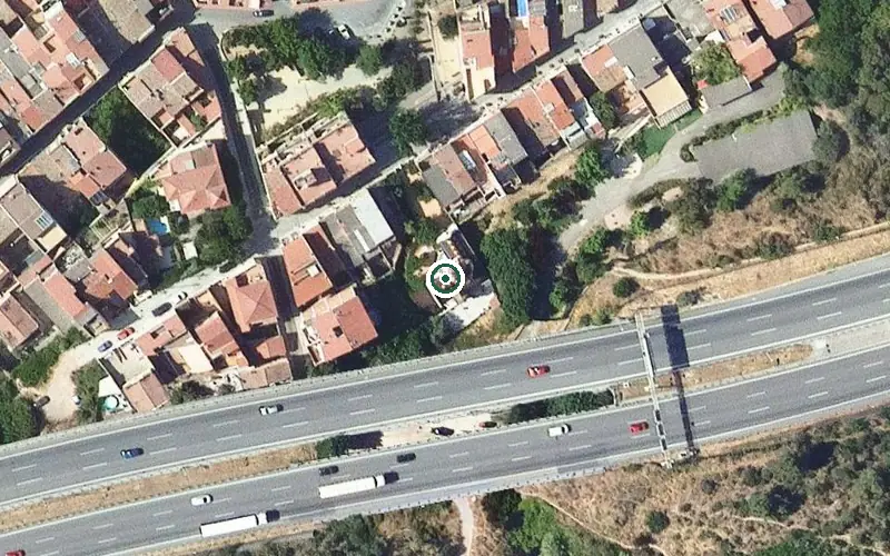 Vista aérea de la ubicación de Residència Vistalegre