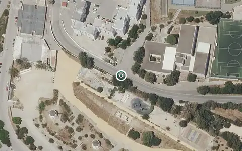 Vista aérea de la ubicación de Centro Residencial para Mayores San Lazaro