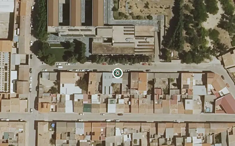 Vista aérea de la ubicación de Centro de Día los Molinos