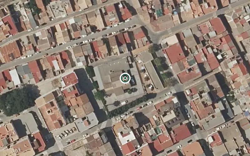 Vista aérea de la ubicación de Centro de Estancias Diurnas