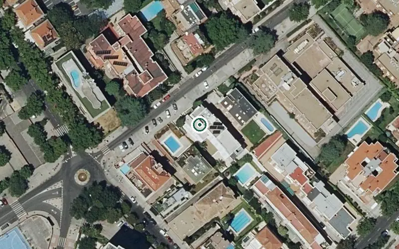 Vista aérea de la ubicación de Residencia Concesol