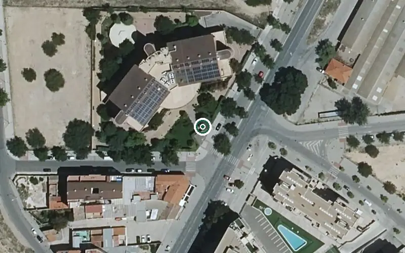 Vista aérea de la ubicación de Residencia de Mayores Emera Vital Parque