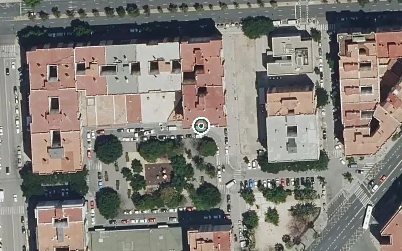 Vista aérea de la ubicación de Centro de Día P.m.d. Albors