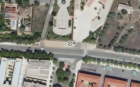 Vista aérea de la ubicación de Residencia de Ancianos Hogar San José