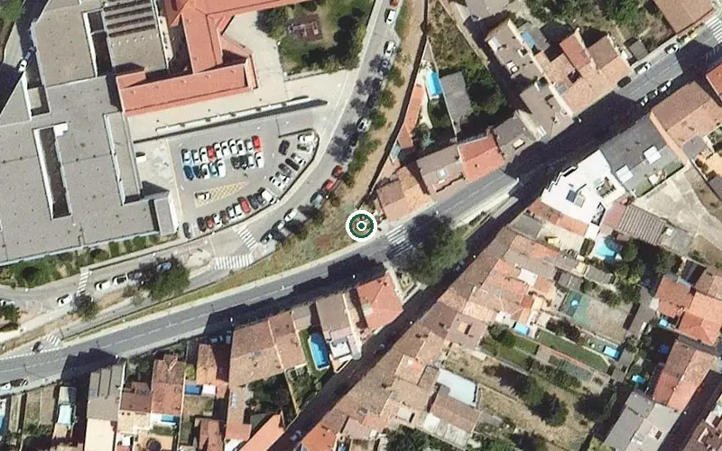 Vista aérea de la ubicación de Residència Aura