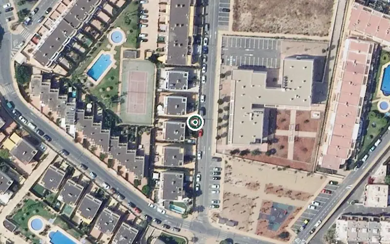 Vista aérea de la ubicación de Residencia para Mayores Jardín de Mojácar