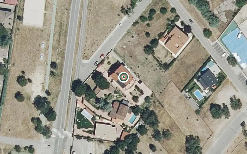 Vista aérea de la ubicación de Residencia Edumar
