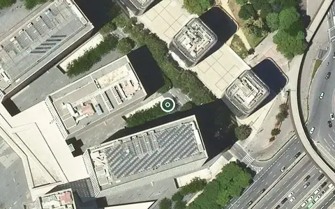 Vista aérea de la ubicación de Residència 3a. Edat Sibelius