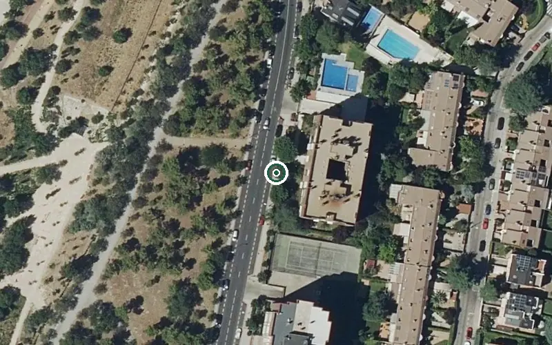 Vista aérea de la ubicación de Centro de Día Mirasierra